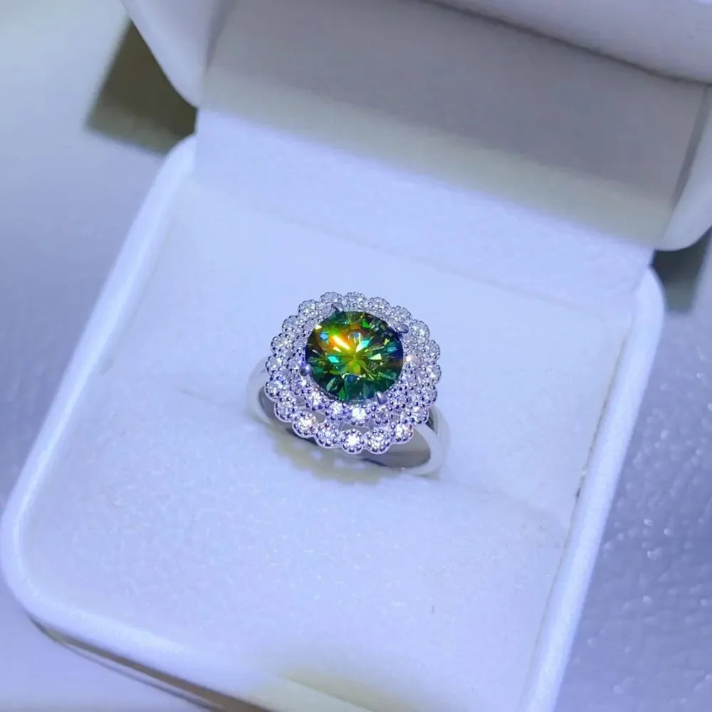 2 Carat Moissanite 925 Sterling Silver Ring - VAleG