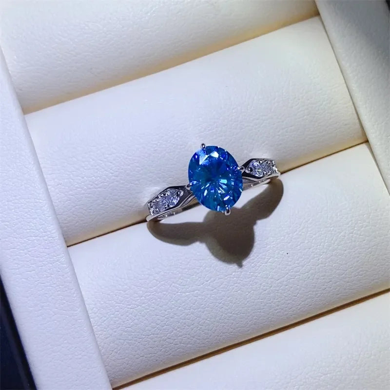 2 Carat Moissanite 925 Sterling Silver Ring - VAleG