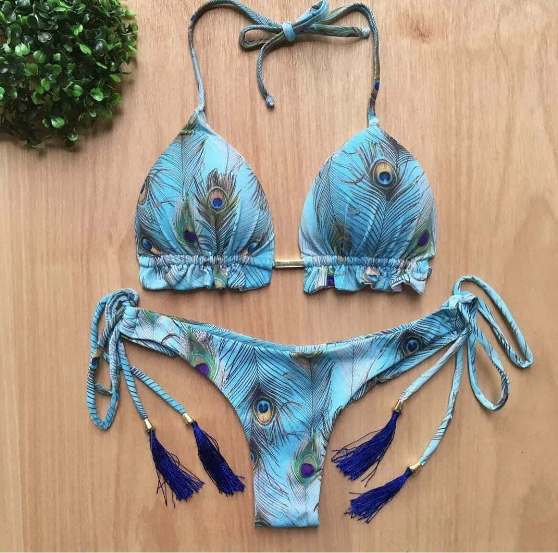 Women's Beach Split Printed Swimsuit - VAleG
