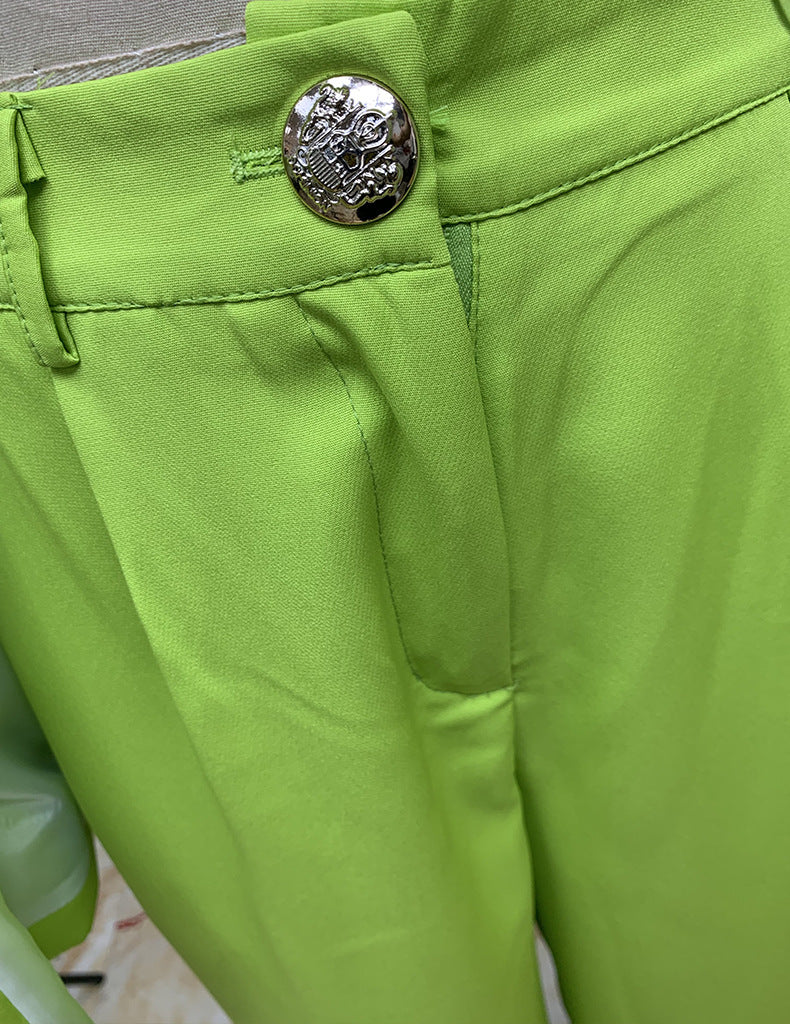 Completo Donna Elegante con Giacca e Pantaloni Larghi