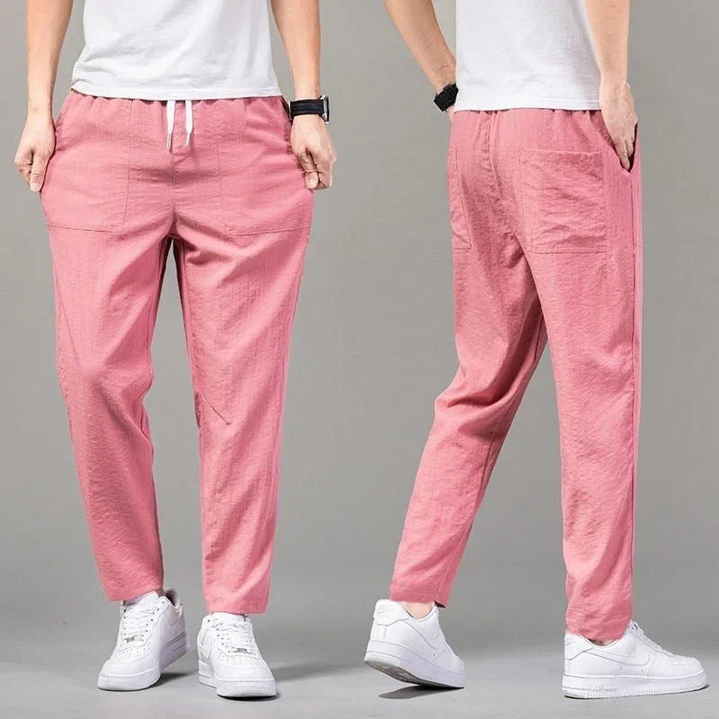 Solid Color Clean Version Thin Pants Male - VAleG
