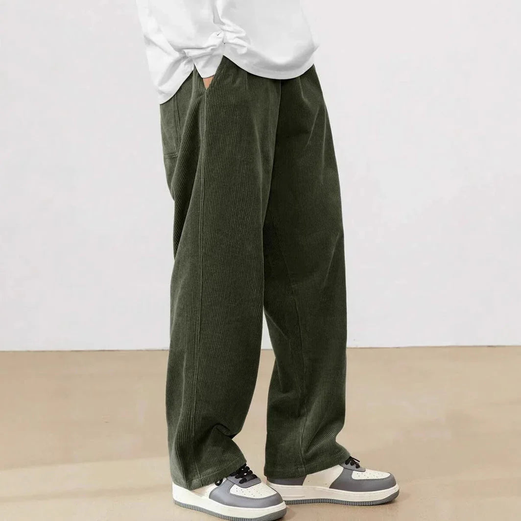 Men's Autumn And Winter Loose Wide Leg Draping Casual Pants - VAleG