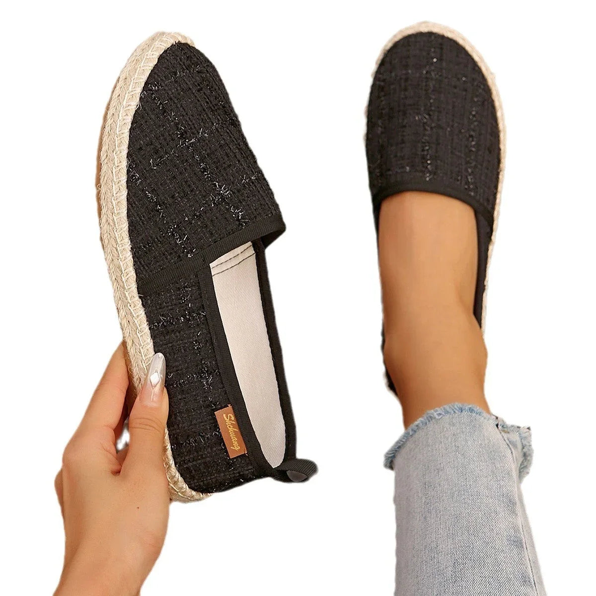 Simple Comfort And Casual Rope Bottom Fisherman Shoes - VAleG