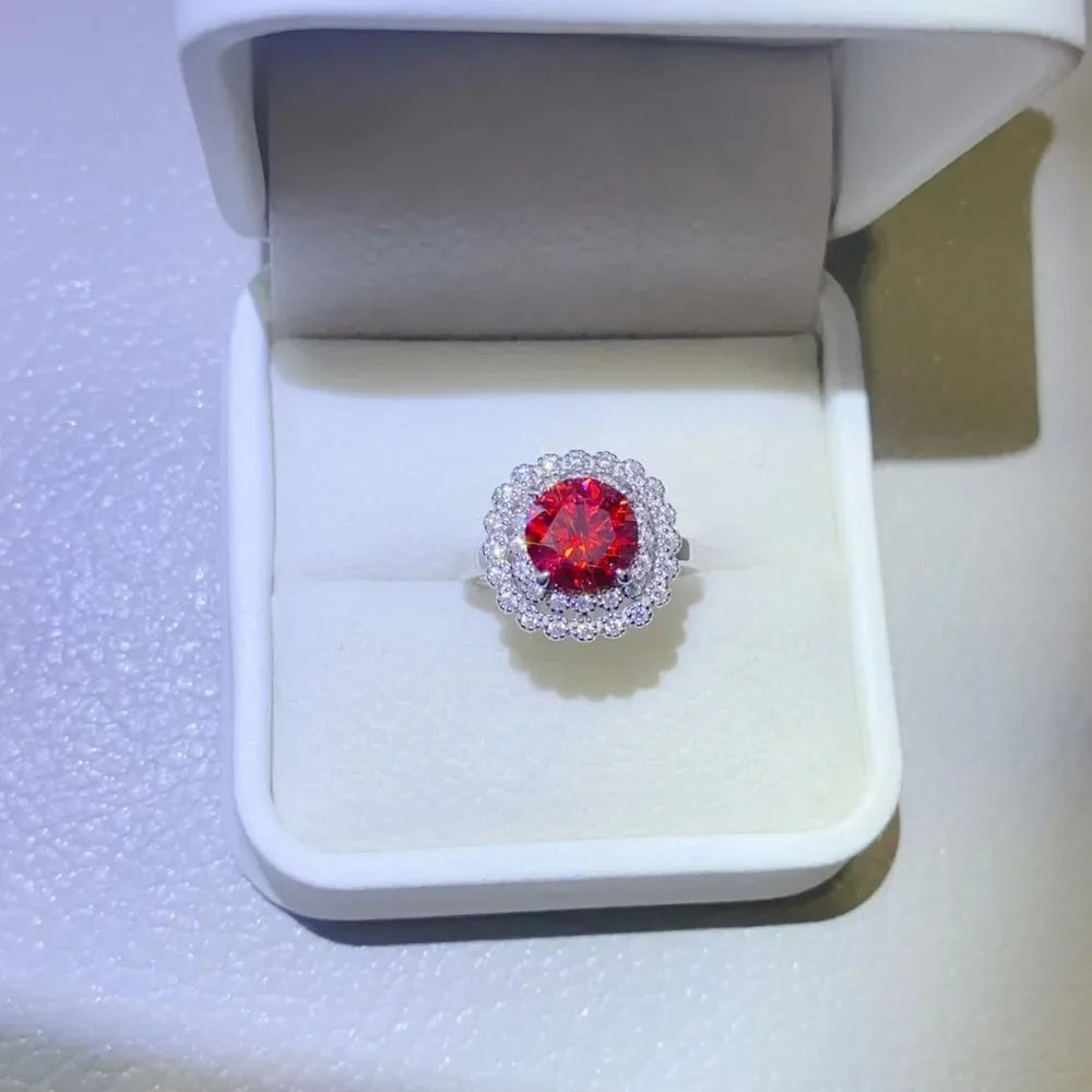 2 Carat Moissanite 925 Sterling Silver Ring - VAleG