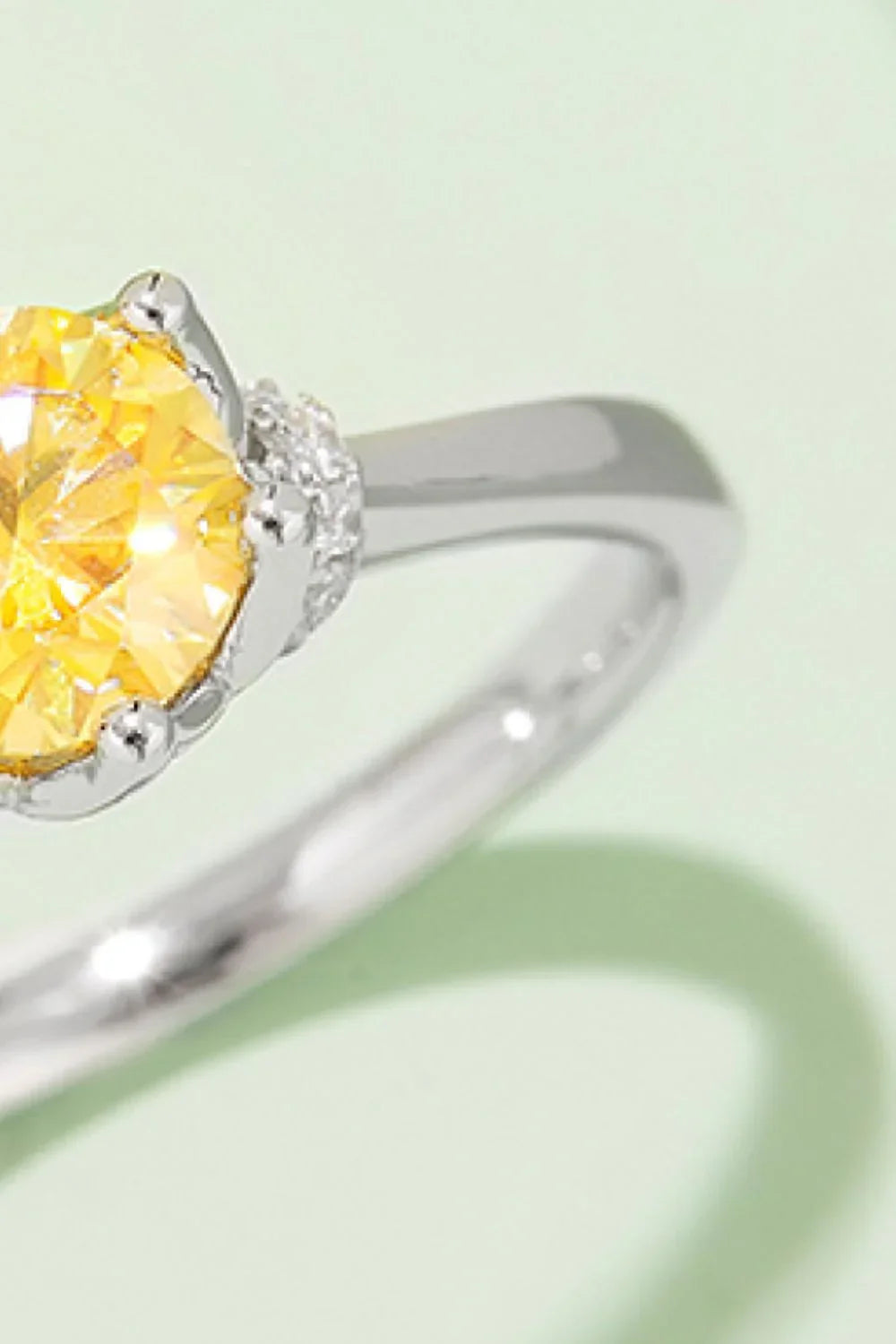 1 Carat Moissanite Contrast 925 Sterling Silver Ring - VAleG