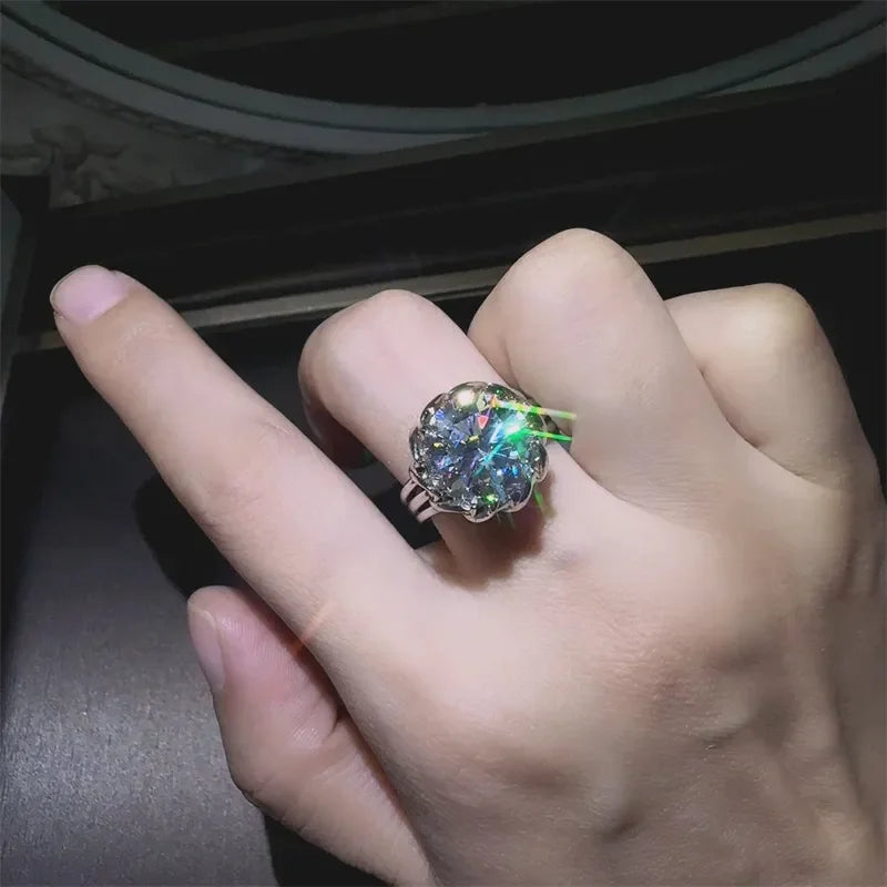 3 Carat 925 Sterling Silver Moissanite Ring - VAleG