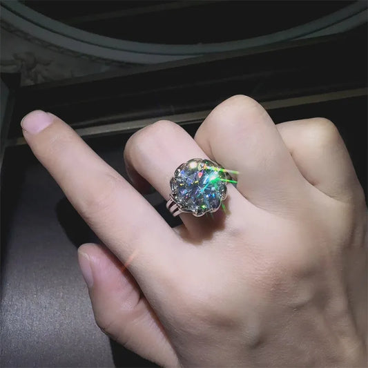 3 Carat 925 Sterling Silver Moissanite Ring - VAleG