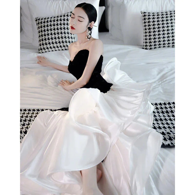 Tube Top Evening Gown - VAleG