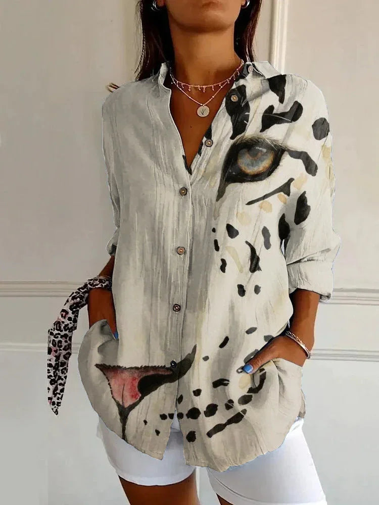 New Women's Summer Animal Pattern 3D Printed Shirt - VAleG
