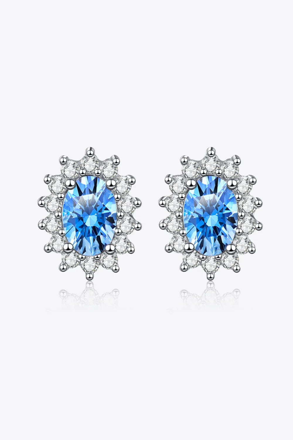 1 Carat Moissanite 925 Sterling Silver Stud Earrings - VAleG
