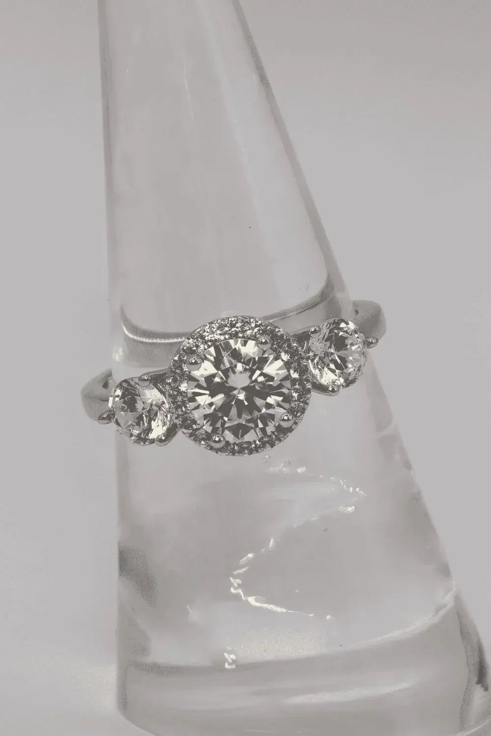 1 Carat Moissanite 925 Sterling Silver Ring - VAleG
