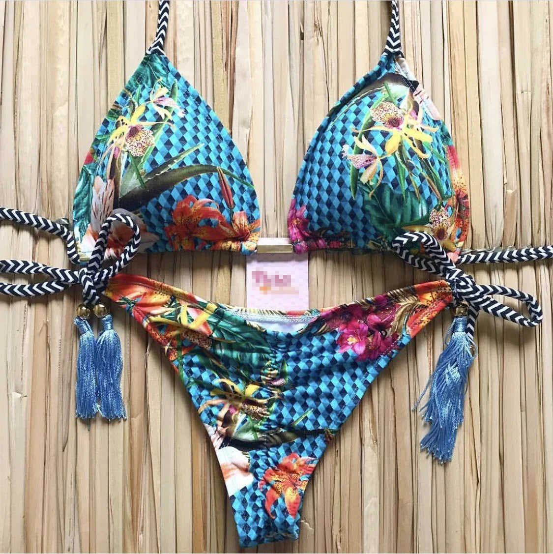 Women's Beach Split Printed Swimsuit - VAleG