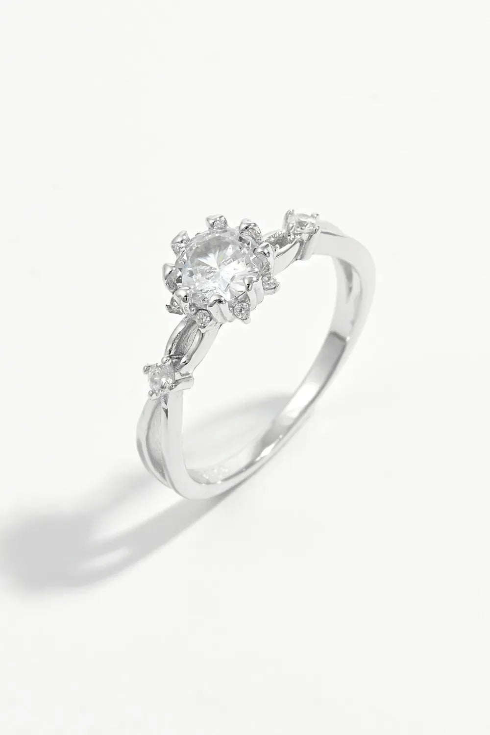 925 Sterling Silver Inlaid Zircon Ring - VAleG