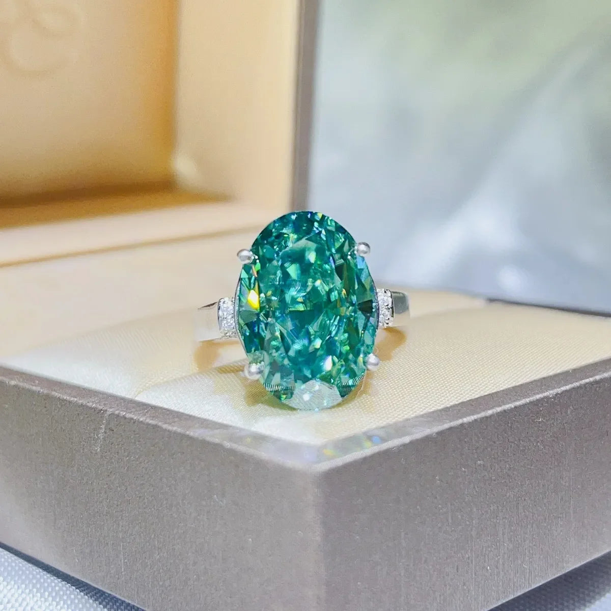 5 Carat Moissanite 925 Sterling Silver Ring - VAleG