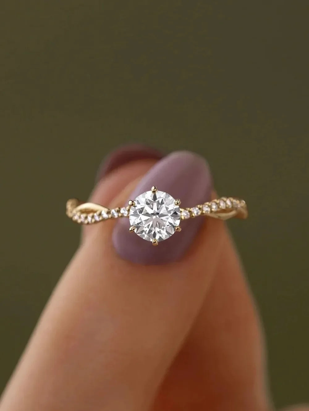 925 Sterling Silver Inlaid Zircon Ring - VAleG