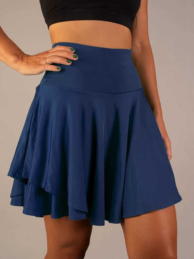 All-match Tutu High Waist Belly Contracting Running Short Skirt Anti-exposure Yoga Skirt - VAleG