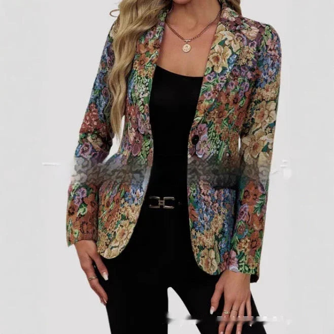 New Suit Fashion Elegant One Button Women's Coat - VAleG