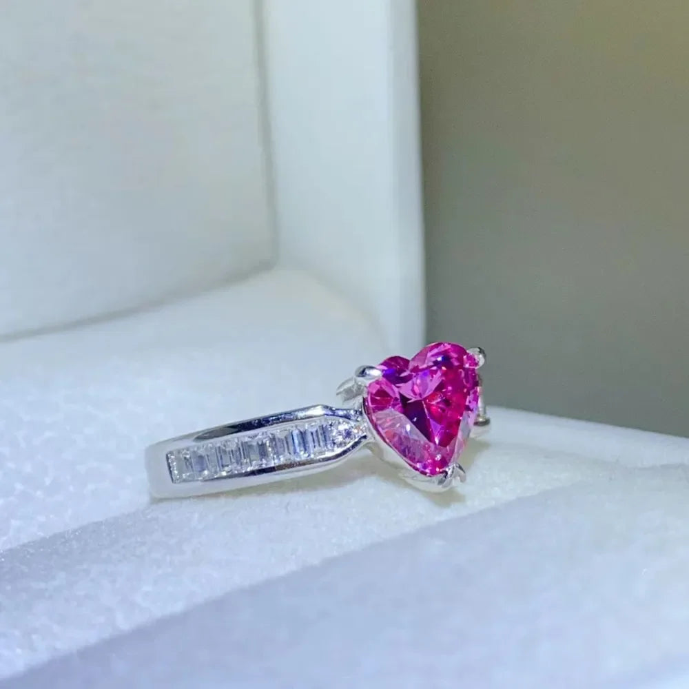 1 Carat Moissanite 925 Sterling Silver Ring - VAleG