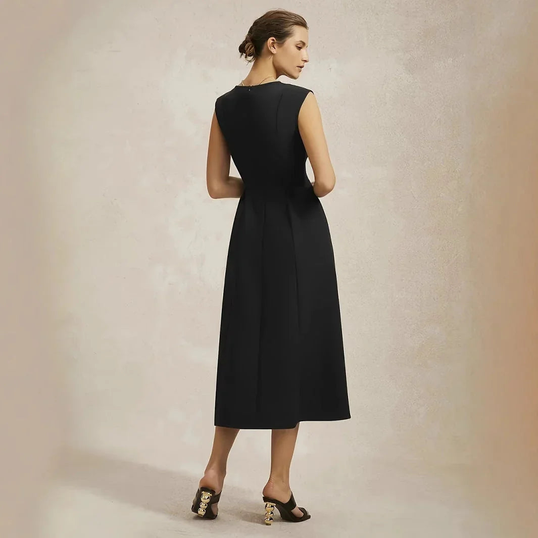 Dress Sleeveless Mid-length Stitching - VAleG