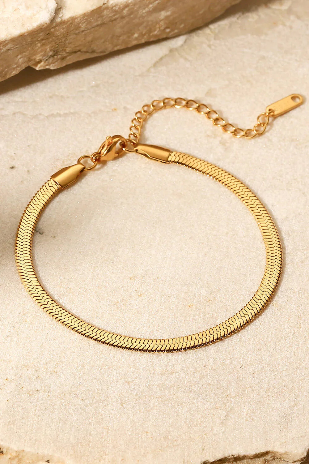 Herringbone Chain Stainless Steel Bracelet - VAleG