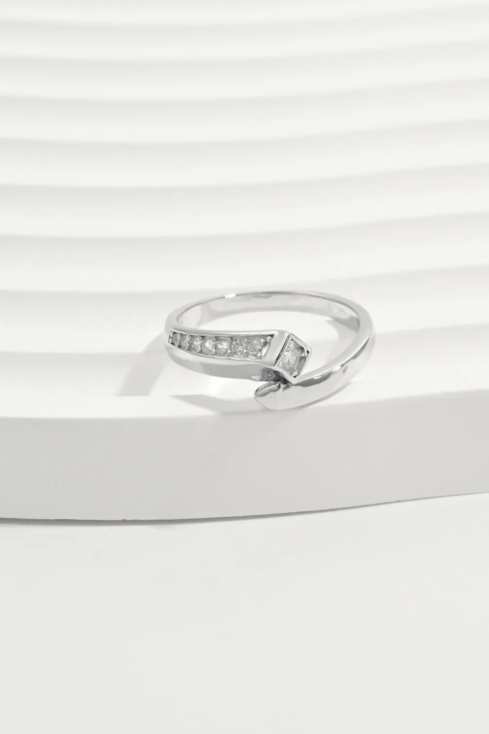 925 Sterling Silver Inlaid Zircon Ring - VAleG