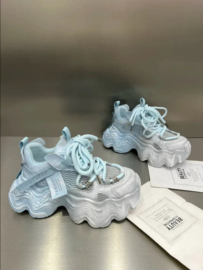 Women's Thick-soled Mesh Breathable Casual Sneaker - VAleG