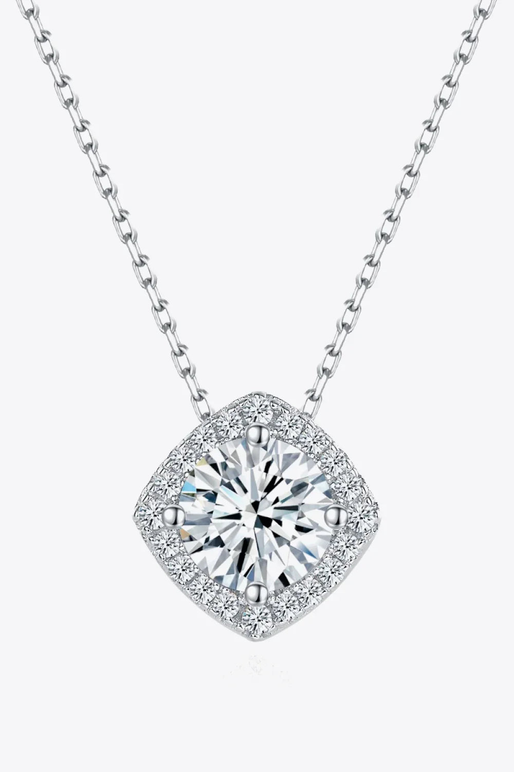 1 Carat Moissanite Geometric Pendant Necklace - VAleG