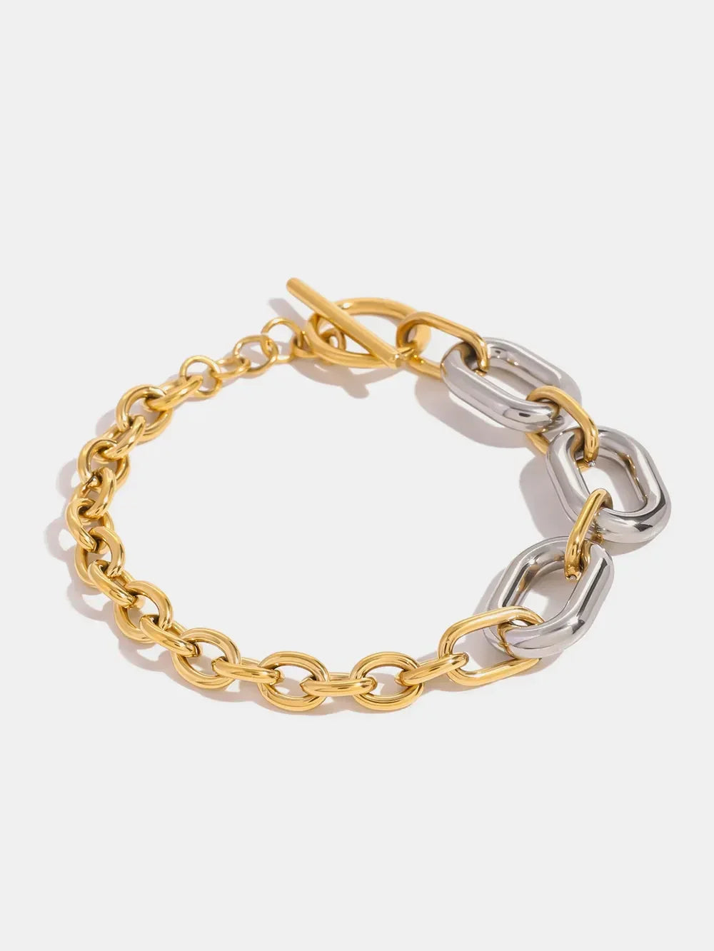 18K Gold-Plated Stainless Steel Chain Bracelet - VAleG