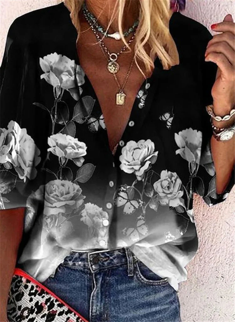New Women's Short Sleeve Shirt Top - VAleG