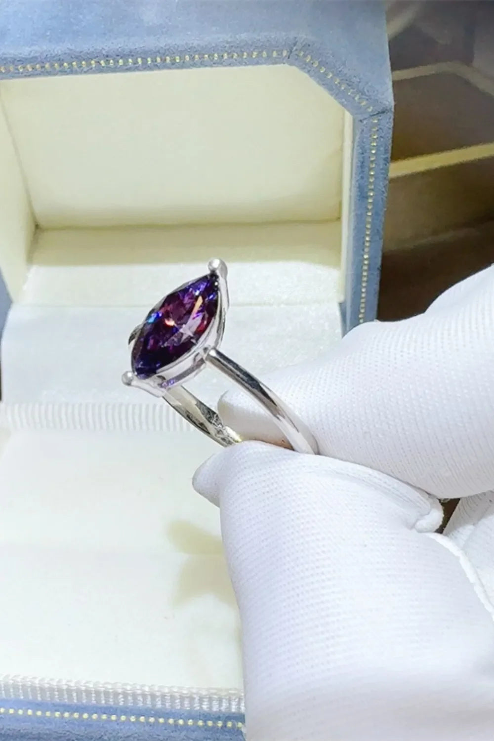 2 Carat Moissanite 925 Sterling Silver Ring - VAleG