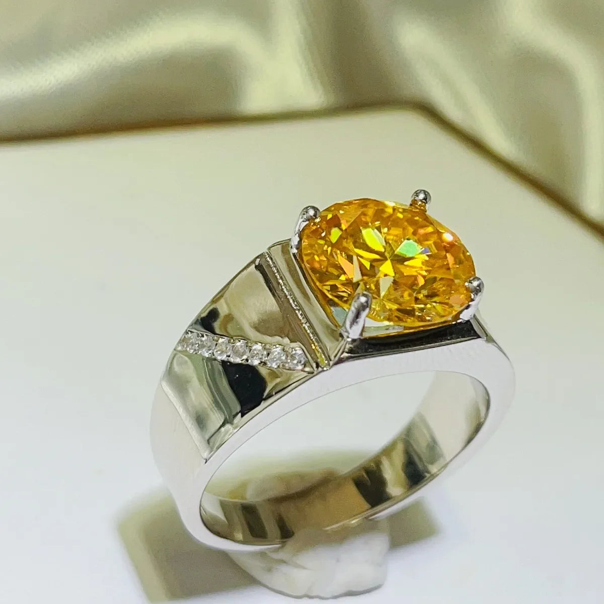 5 Carat Moissanite 925 Sterling Silver Ring - VAleG