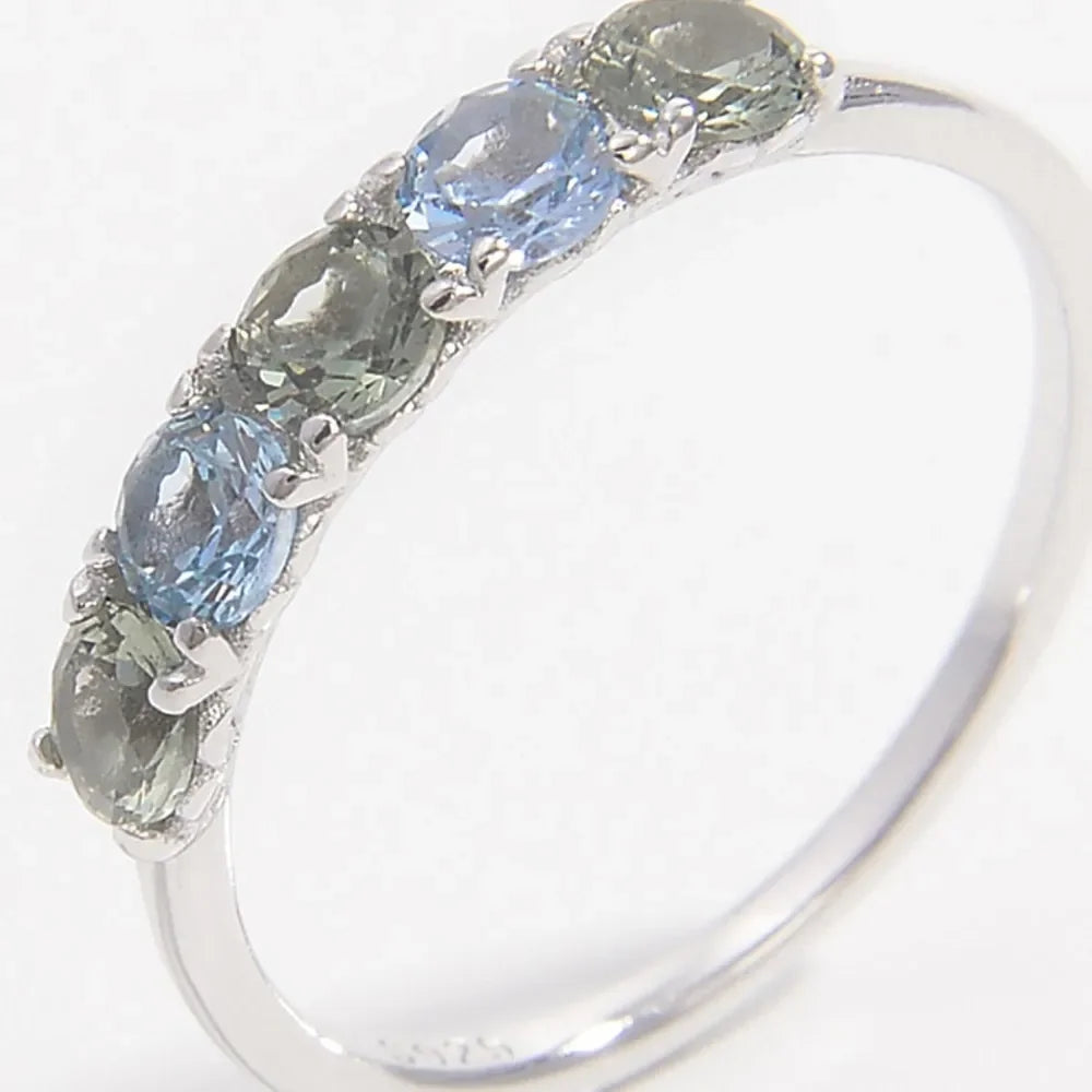 925 Sterling Silver Rhinestone Ring - VAleG