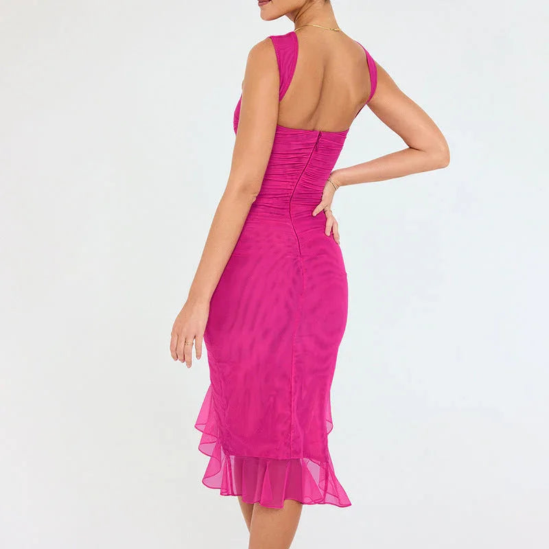 Summer Slim Skinny Sleeveless Dress For Women Fashion Party Club Dresses - VAleG