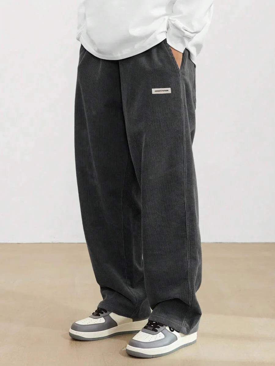 Men's Autumn And Winter Loose Wide Leg Draping Casual Pants - VAleG