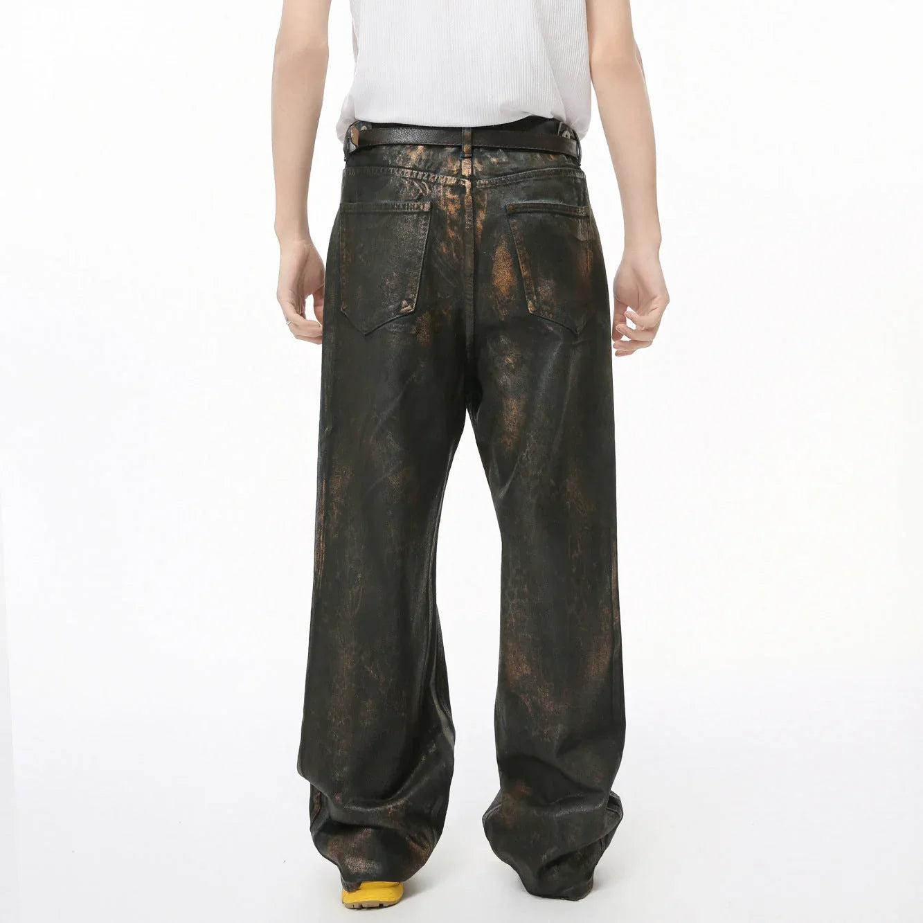 American Street Waste Soil Wind Reverse Pocket Personality Jeans Tide - VAleG