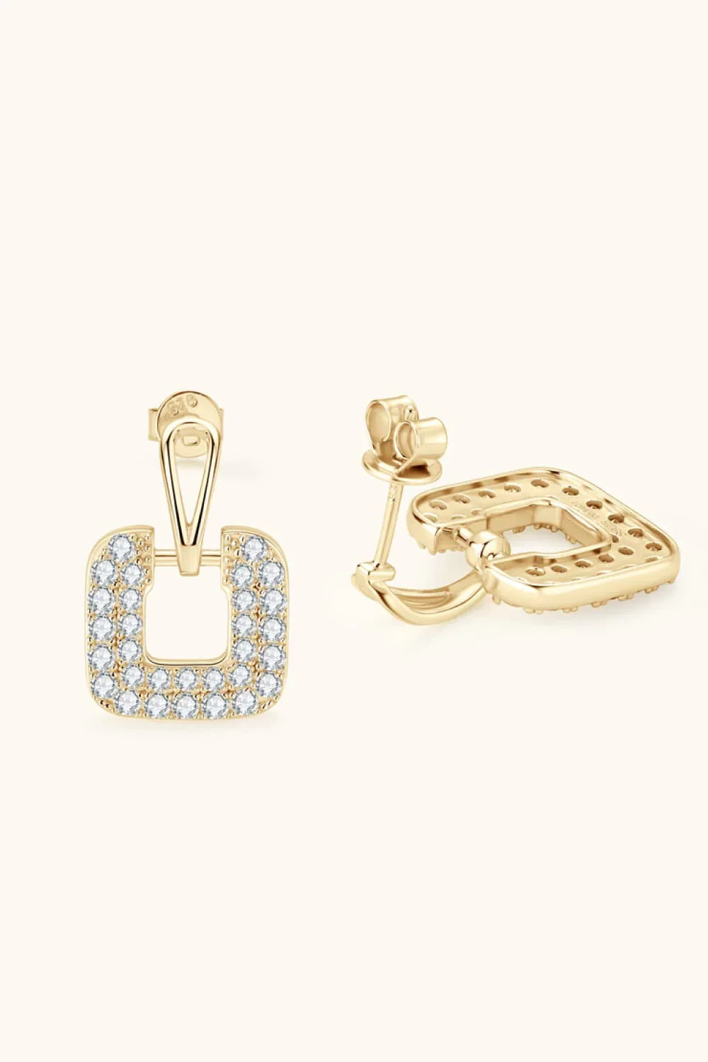 1.68 Carat Moissanite 925 Sterling Silver Drop Earrings - VAleG