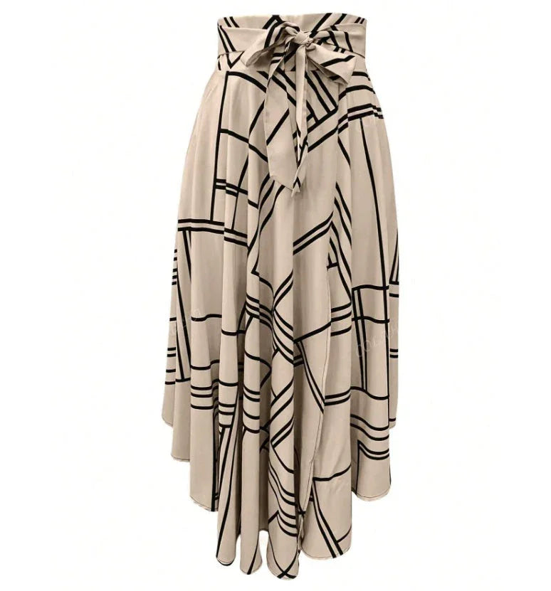 Women's Solid Color Simple Daily Slit Skirt - VAleG