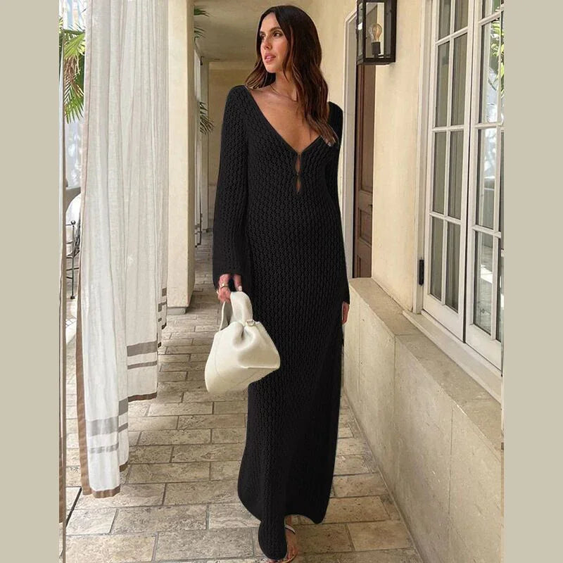 New Beach Dress Women's Solid Color - VAleG