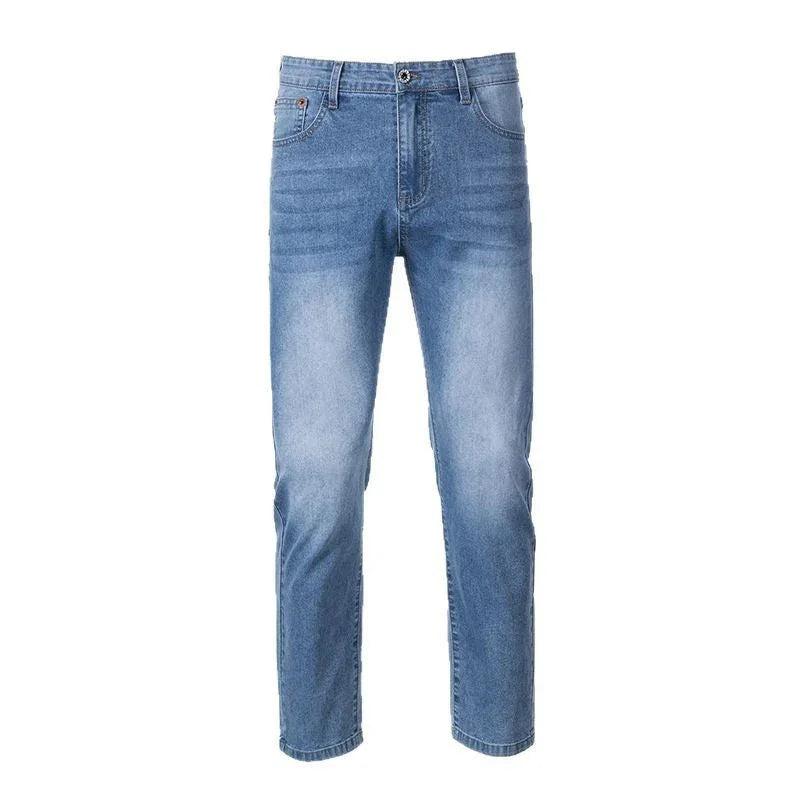 Washed Cleanfit Men's Light Blue Jeans - VAleG
