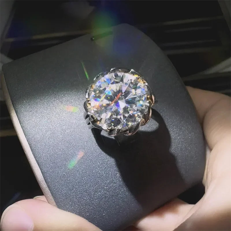 3 Carat 925 Sterling Silver Moissanite Ring - VAleG