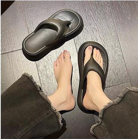 Non-slip Height-increasing Thick-soled Eva Flip-flops Women's Slippers - VAleG