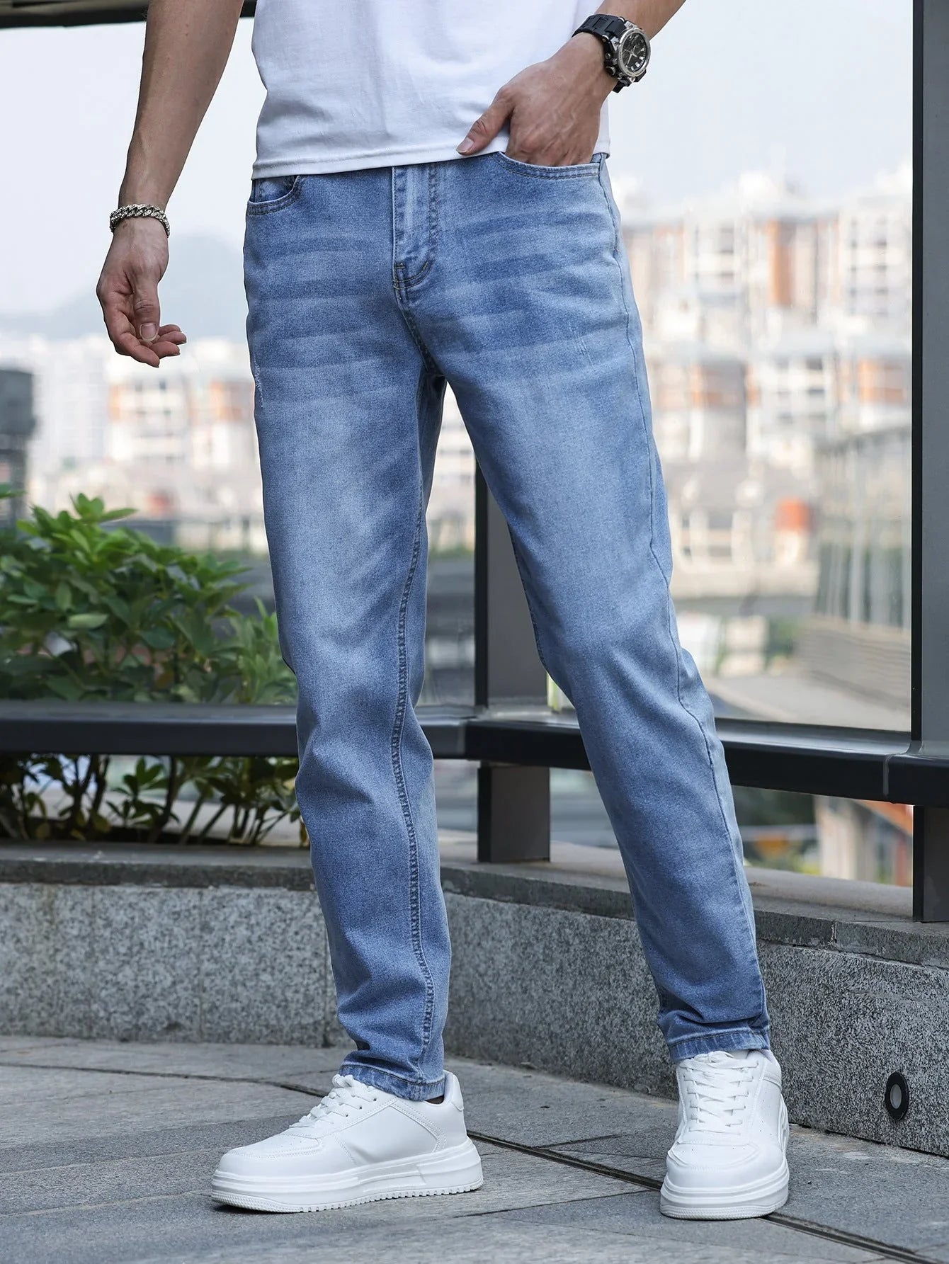 Men's Stretch Slim Jeans - VAleG