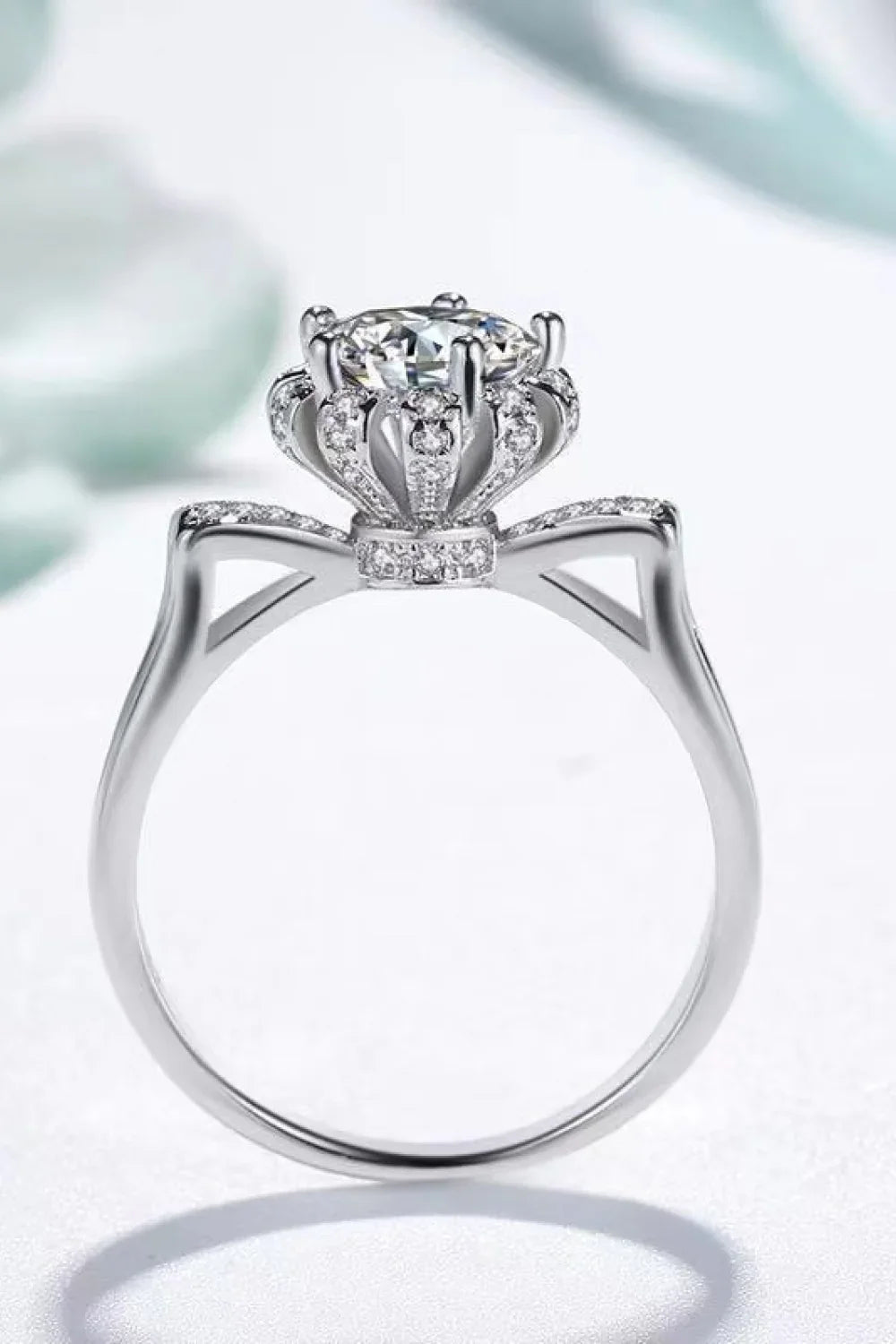 1 Carat Moissanite 925 Sterling Silver Ring - VAleG