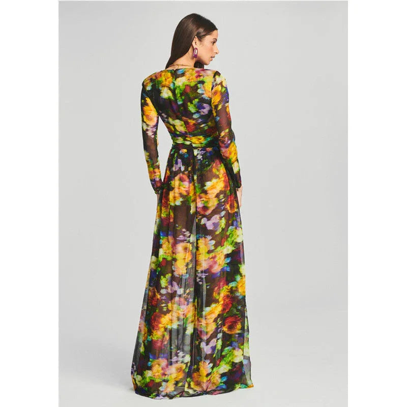 V-neck Split Comfort And Casual Dress - VAleG