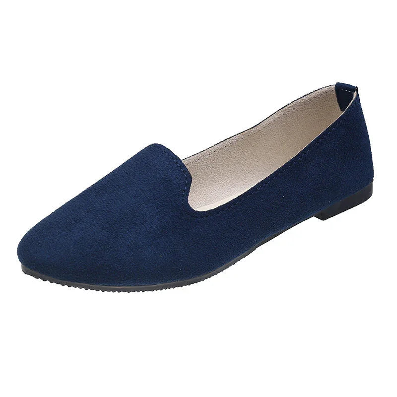 Spring And Autumn Women's New Candy Color Work Flat Shoes - VAleG