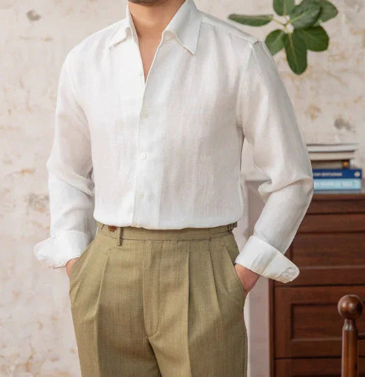Breathable Casual Light Thin-piece Collar Shirt - VAleG