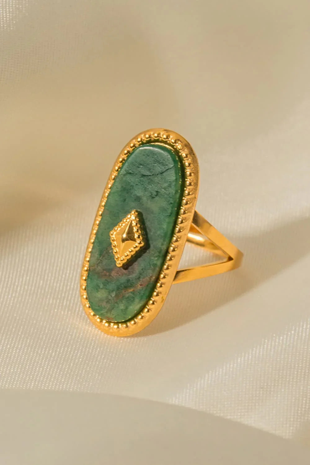 Natural Stone Copper Ring - VAleG