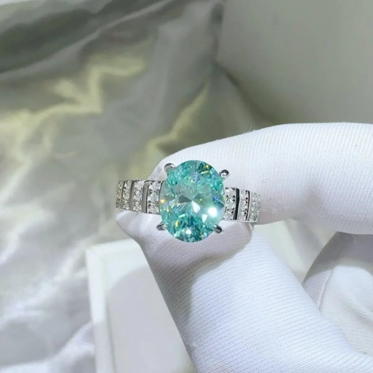 2 Carat Moissanite 925 Sterling Silver Ring - VAleG