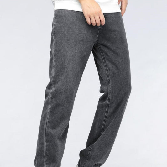 Men's Simple Casual Extra Long Jeans VAleG