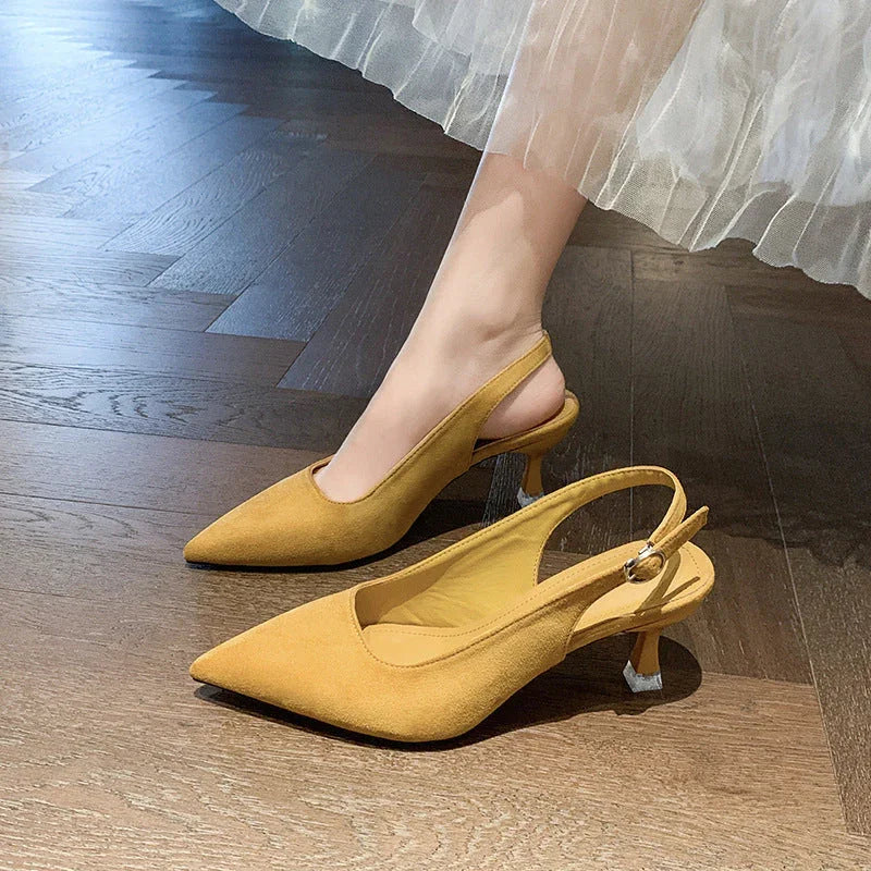 Spring And Summer Stiletto Heel Pointed High Heels - VAleG